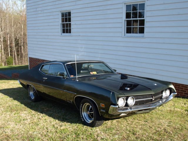 1970 Cobra 429 CID 4V 8 CYL, Comp Suspension, DK Ivy Green Metallic, AC 1970 Ford Torino