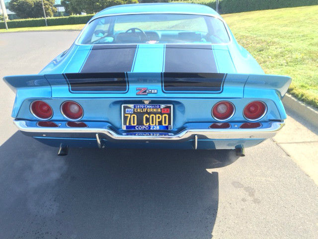 1970 COPO CAMARO Z28 NUMBERS MATCH RESTORED & MACNEISH CERTIFIED VERY RARE! 1970 Chevrolet Camaro COPO CAMARO Z28 9796