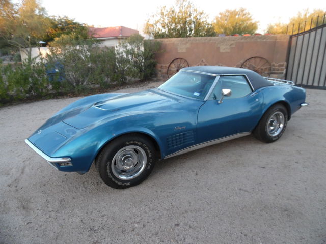 1970 Corvette Conv Extremely Rare 454/390hp 4spd Factory AC Very Low Production 1970 Chevrolet Corvette Conv Extremely Rare 454/390hp 4spd Factory AC