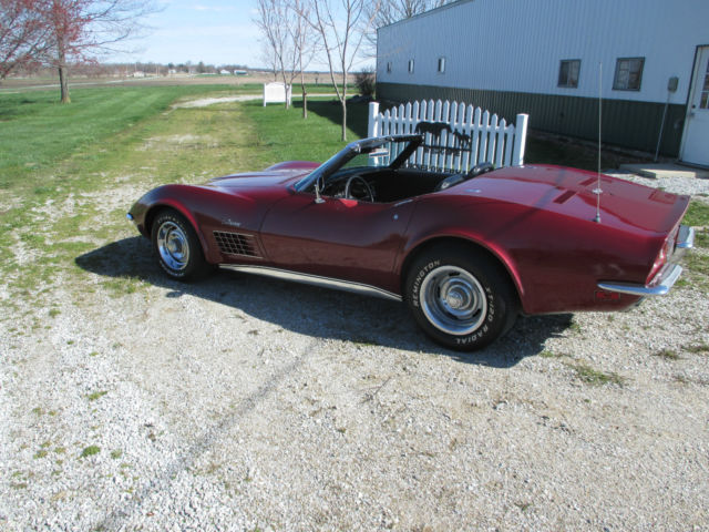 1970 Corvette Convertible Marlboro Maroon 1970 Chevrolet Corvette