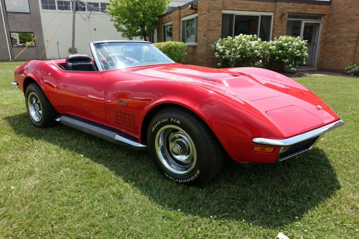 1970 Corvette Convertible - Red/Black - 350 CID - 4 Speed - Restored 1970 Chevrolet Corvette