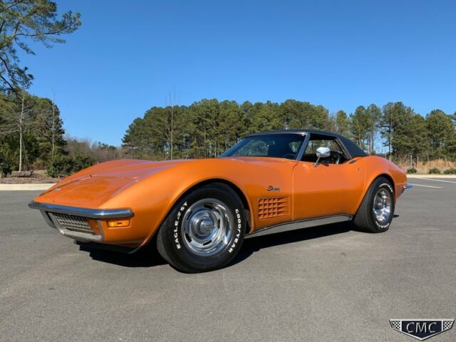 1970 Corvette L46 350 350HP #'s Match 4SPD A/C P/S P/B Ontario Orange Both Tops 1970 Chevrolet Corvette