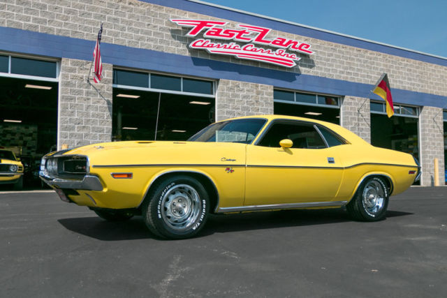 1970 Dodge Challenger R/T Correct Top Banana 440 V8 Broadcast Sheet 1970 Dodge Challenger