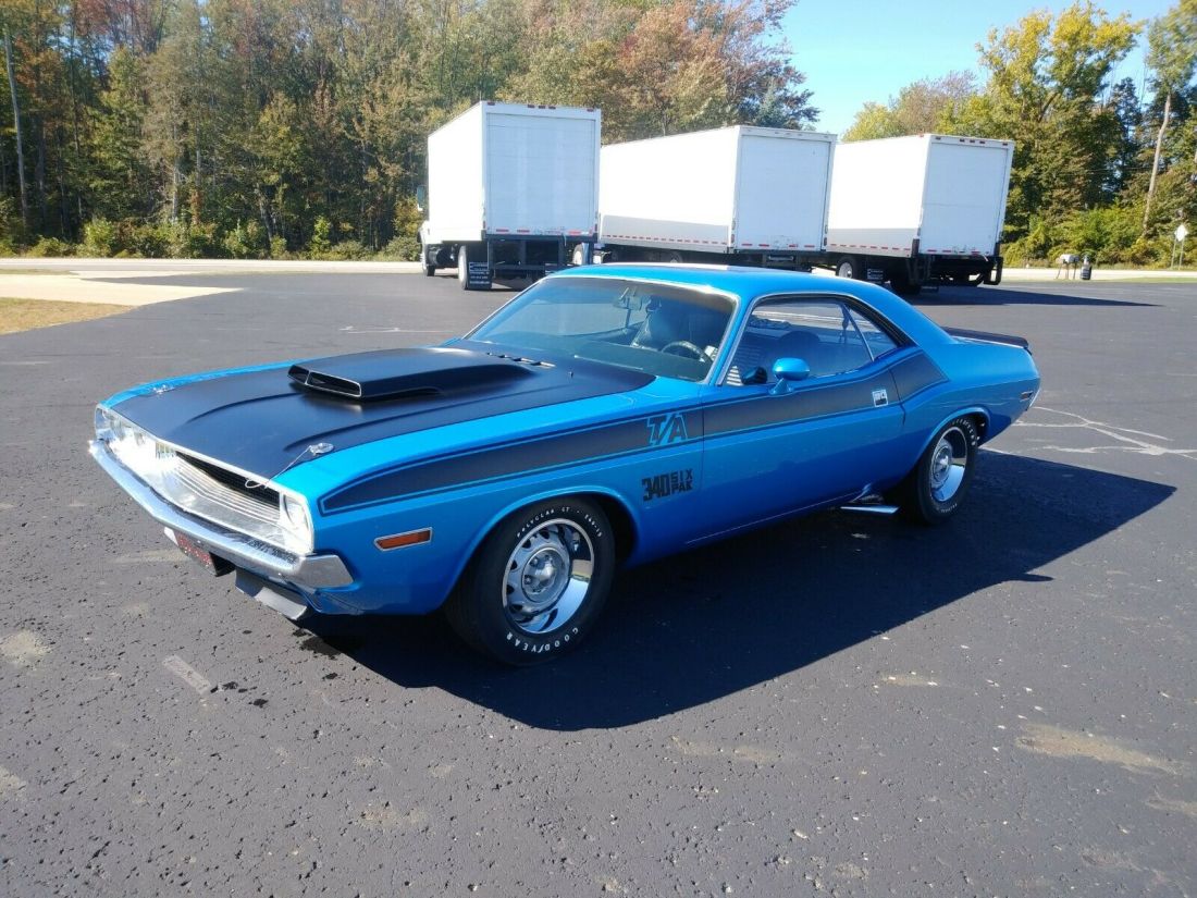 1970 Dodge Challenger TA 340 sixpak six pack Trans Am B5 blue JOB VIN T/A 1970 Dodge Challenger