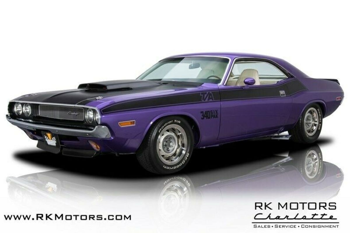 1970 Dodge Challenger T/A Plum Crazy Hardtop 340 V8 4 Speed Manual 1970 Dodge Challenger T/A