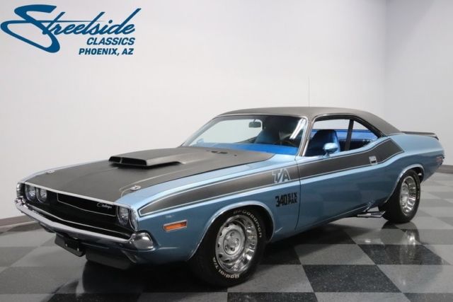 1970 Dodge Challenger T/A Six-Pack 87790 Miles Light Blue Coupe 340 V8 4 Speed M 1970 Dodge Challenger T/A Six-Pack