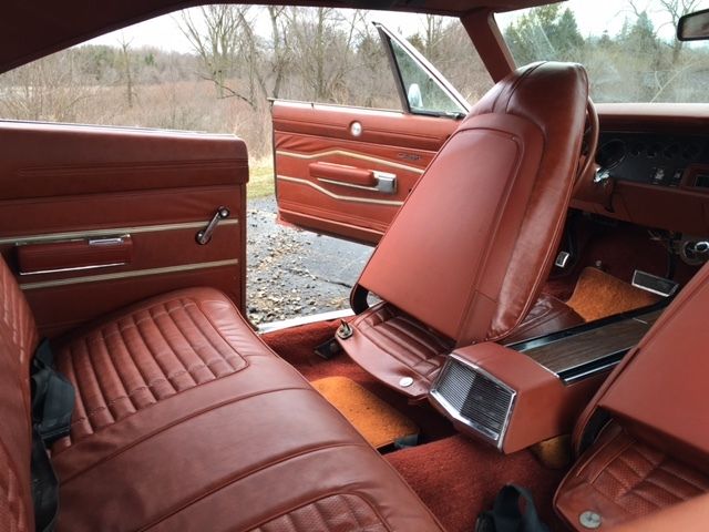 1970 Dodge Charger vinyl burnt orange bucket seats - photo 13