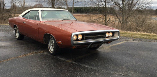 1970 Dodge Charger vinyl burnt orange bucket seats - photo 8