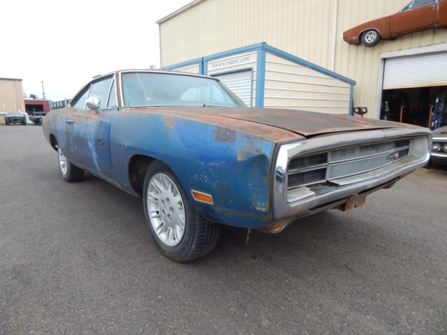 1970 Dodge Charger R/T 440 Magnum Auto Graveyard Carz B7 Blue Numbers Matching 1970 Dodge Charger R/T