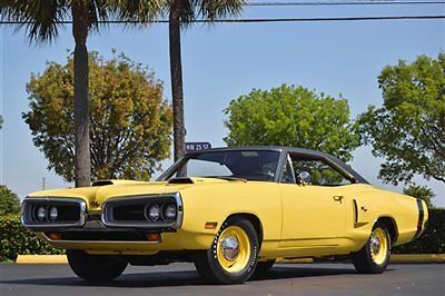 1970 DODGE CORONET RT 440CI 375 HP 4-SPD PISTOL GRIP YELLOW RESTORED! 1970 Dodge Coronet 440