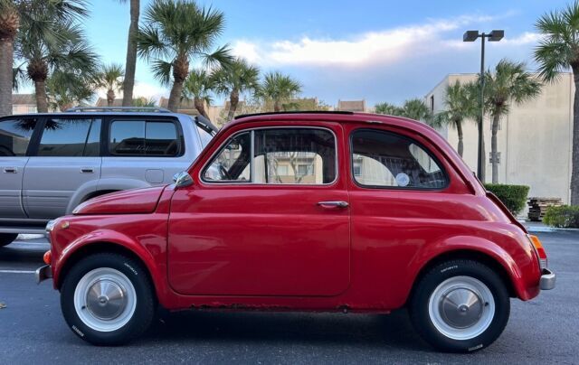 1970 Fiat 500 Coupe Red RWD Manual Lusso 1970 Fiat 500 Lusso