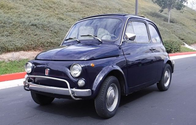 1970 Fiat 500L 2 Door Coupe w/ Sunroof 1970 Fiat 500