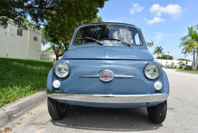 1970 Fiat 500 RAGTOP Rare Color Combo SEE VIDEO!!! - photo 3