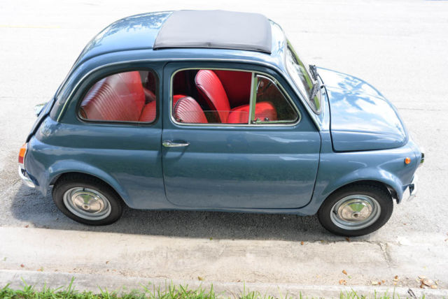 1970 Fiat 500 RAGTOP Rare Color Combo SEE VIDEO!!! - photo 9