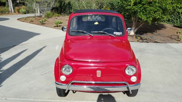 1970 Fiat 500L - Red with Black Interior 1970 Fiat 500L