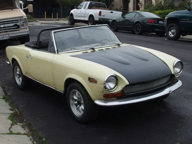 1970 Fiat spider project, rescued from a dark garage in northern california 1970 Fiat 124 spider