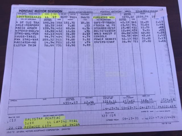 1970 Pontiac Firebird FORMULA 400 - photo 12