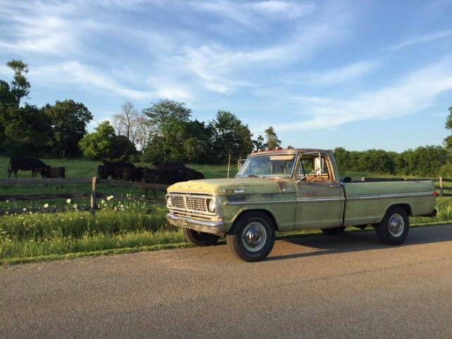 1970 Ford F-250 Truck Camper Special Custom 1970 Ford F-250