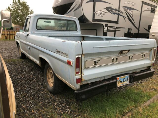 1970 Ford F100 sport custom 360 3spd on the tree factory overdrive and aux tank 1970 Ford F-100 sport custom