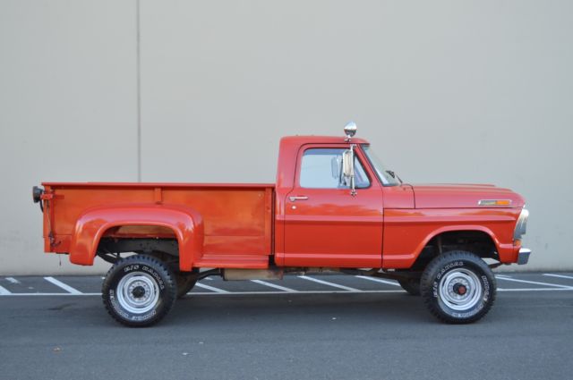 1970 FORD F250 CUSTOM REGULAR CAB STEP SIDE 4X4 360 V8 4-SPEED 13K ORIG MILES! 1970 Ford F-250
