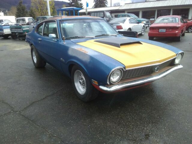 1970 Ford Maverick 302 auto street or drag car, cage connected 4 wheel disc 9 in 1970 Ford Maverick