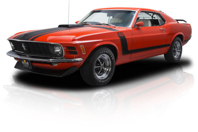 1970 Ford Mustang Boss 302 73430 Miles Calypso Coral Fastback 302 V8 4 Speed Man 1970 Ford Mustang Boss 302