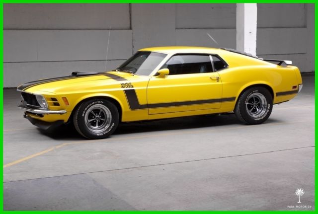 1970 Ford Mustang Boss 302 Fully Restored & Documented Shaker Hood 1970 Ford Mustang Boss 302 (Restored & Documented)