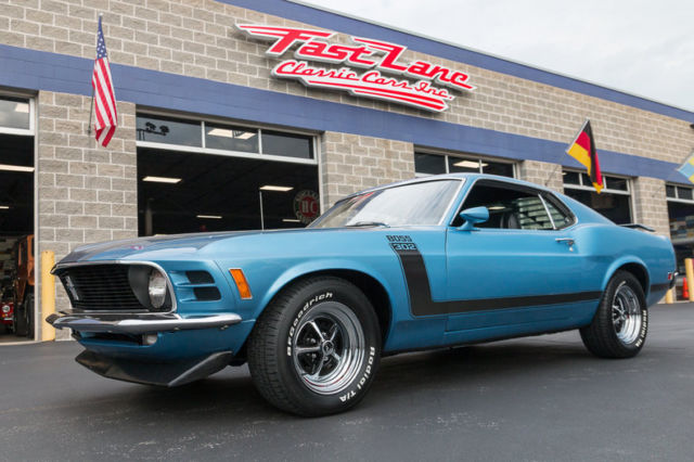 1970 Ford Mustang Boss 302 Numbers Matching Correct Medium Blue Metallic 1970 Ford Mustang Boss 302