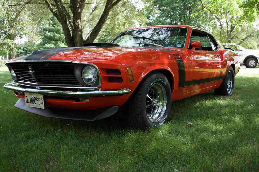 1970 Ford Mustang Boss Orange RWD Manual Boss 302 1970 Ford Mustang Boss Boss 302