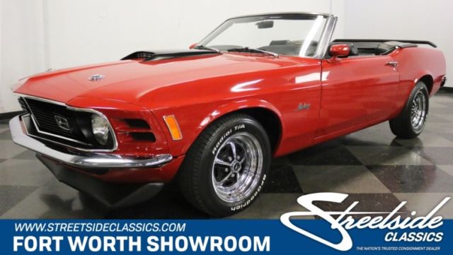 1970 Ford Mustang Convertible Convertible 302 V8 3 Speed Automatic Classic Vinta 1970 Ford Mustang Convertible