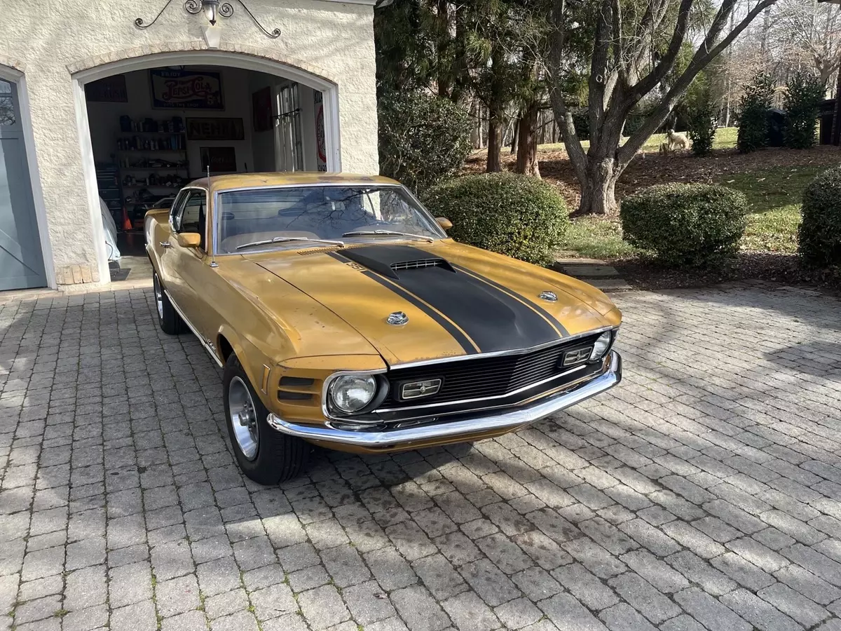 1970 Ford Mustang Coupe Yellow tan 1970 Ford Mustang tan