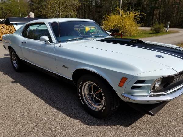 1970 Ford Mustang Fastback Awesome Restoration Drive Anywhere! Mecum Auction Car 1970 Ford Mustang 1970 Mustang Mach-1 Clone Blue/Blue