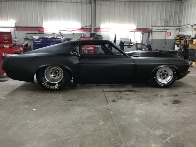 1970 Ford Mustang Fastback Full Chassis Big Tire Drag Car Street Outlaw Wicked! 1970 Ford Mustang