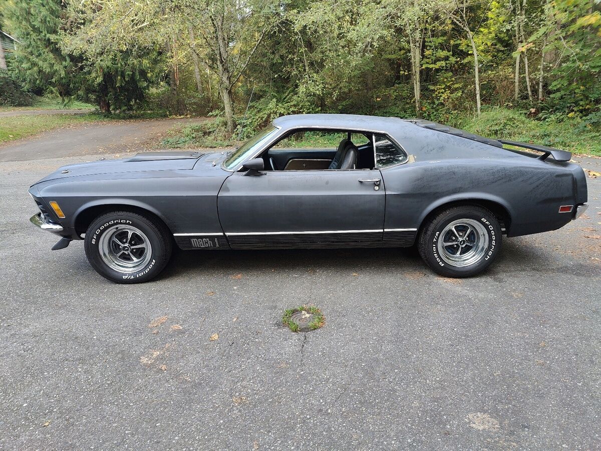 1970 Ford Mustang Mach 1 351 Black RWD Automatic 1970 Ford Mustang