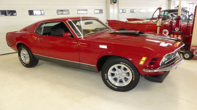 1970 Ford Mustang Mach 1 60802 Miles Red 2 Door Hard Top 351 Manual 5-Speed 1970 Ford Mustang Mach 1