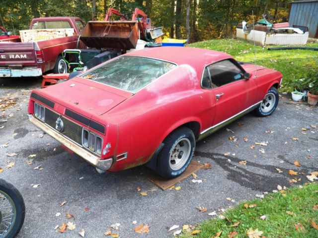 1970 FORD MUSTANG MACH 1. Barn Find. 114,731 Original Miles. NEEDS REST 1970 Ford Mustang