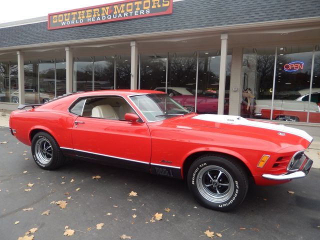 1970 Ford Mustang Mach 1 bright red Recent Restoration 1970 Ford Mustang