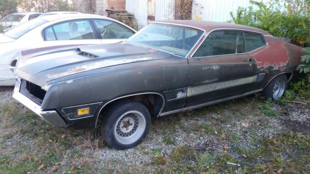 1970 ford torino gt 351c ac floor shift 1970 Ford Torino GT LASER STRIPE