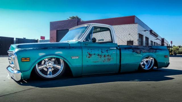 1970 GMC C-10 CUSTOM AIR RIDE PATINA ACCUAIR BAGGED 1970 GMC C10