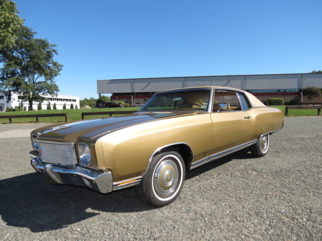 1970 Gold Build Sheet Numbers Matching Restored Great Driving Car 1970 Chevrolet Monte Carlo