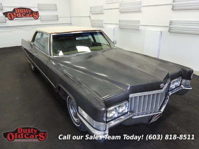1970 Gray Runs Drives Body Inter Good 472V8 3 spd auto! 1970 Cadillac DeVille Runs Drives Body Inter Good 472V8 3 spd auto