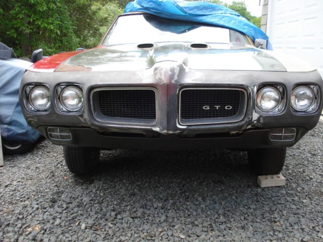 1970 GTO,Matching #'s,YS 400CI/350HP,Auto,3:36 Posi,Green,PHS Resto Project 1970 Pontiac GTO Triple Green