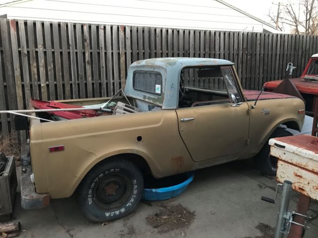 1970 international scout pickup 2 vehicles 1 with motor and 1 without motor 1970 International Harvester Scout pickup