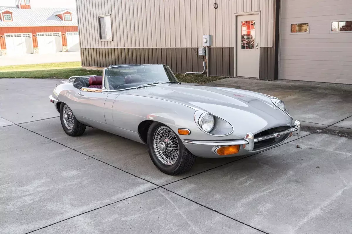 1970 Jaguar XKE Convertible Grey RWD Manual Series II Roadster 1970 Jaguar XKE Series II Roadster