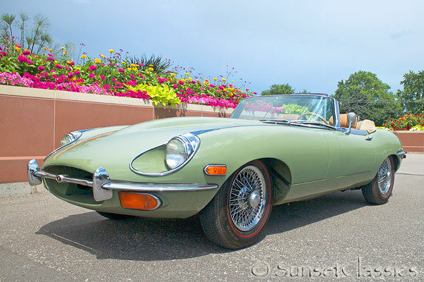 1970 Jaguar XKE E-Type Roadster Willow Green 52k Original Miles Classic Series 2 1970 Jaguar E-Type Roadster