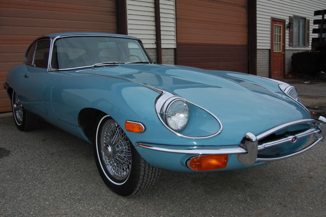 1970 Jaguar XKE Series 2 E-type Coupe Pretty Blue #'s Matching. 1970 Jaguar E-Type XKE Stunningly Beautiful Coupe #'s Matching