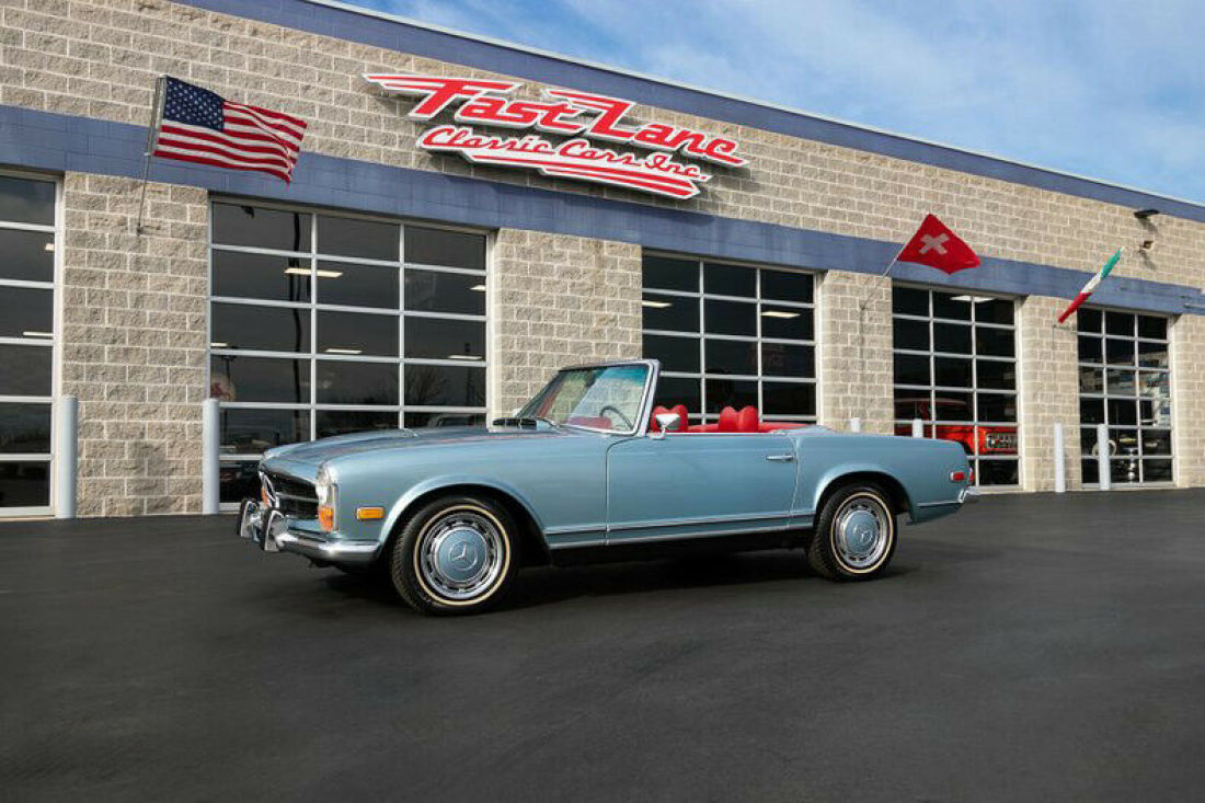 1970 Mercedes-Benz 280SL Factory Air Conditioning Two Tops Automatic Trans 1970 Mercedes-Benz SL-Class Factory A/C