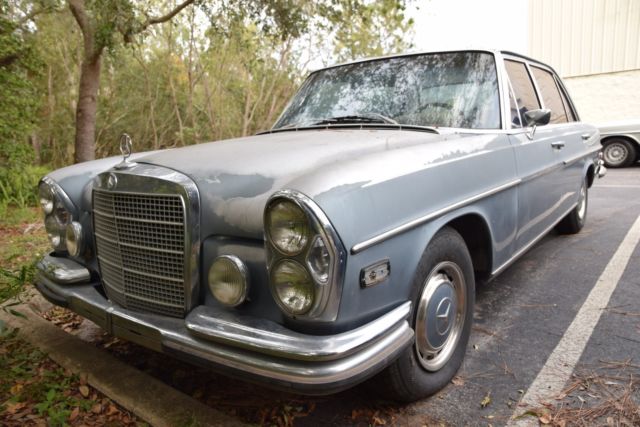 1970 Mercedes Benz 300sel 6.3 Sunroof Euro Solid Az Project 906G Grey Blue Met 1970 Mercedes-Benz 300-Series