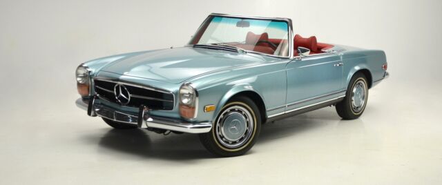 1970 Mercedes-Benz SL 280 Roadster Blue Metallic Red Auto and A/C 1970 Mercedes-Benz S-Class SL 280 Roadster