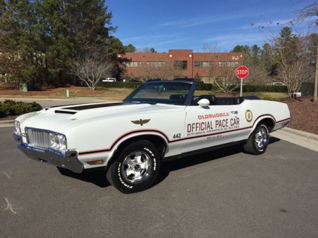 1970 Olds 442 Indy Pace Car Y74 Ram air Convertible 455 A/C Frame-Off 624 made 1970 Oldsmobile 442